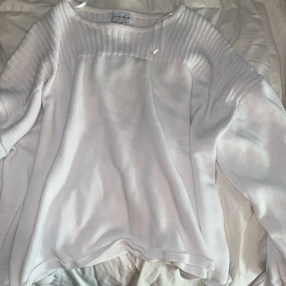 Cream Sabo Skirt Oversized Knit Pullover